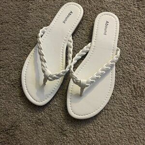 Abound White Braided Sandals